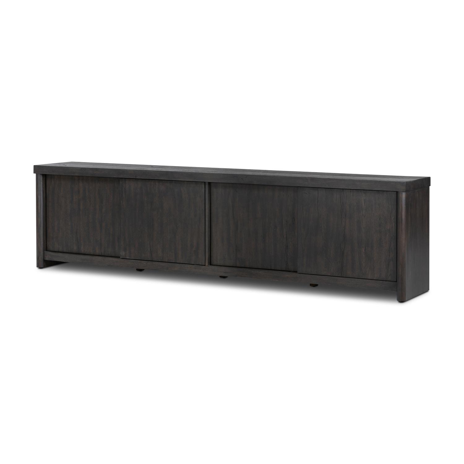 Laredo Media Console-smoked Black Veneer